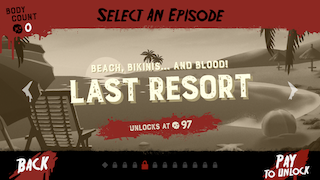 game menu beach blood