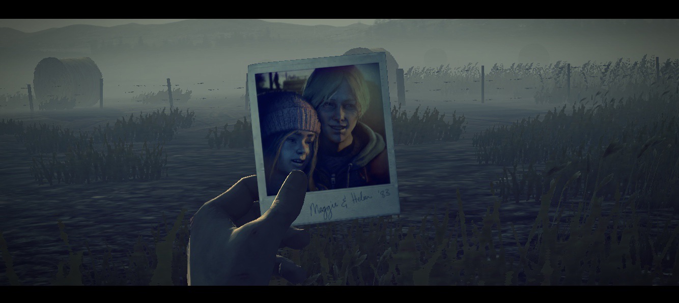 holding photo in video game