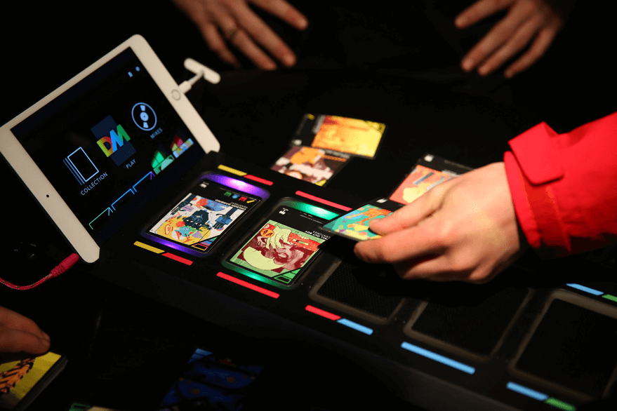 interactive card game tablet