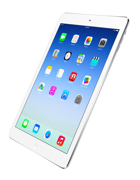 ipad air angled view
