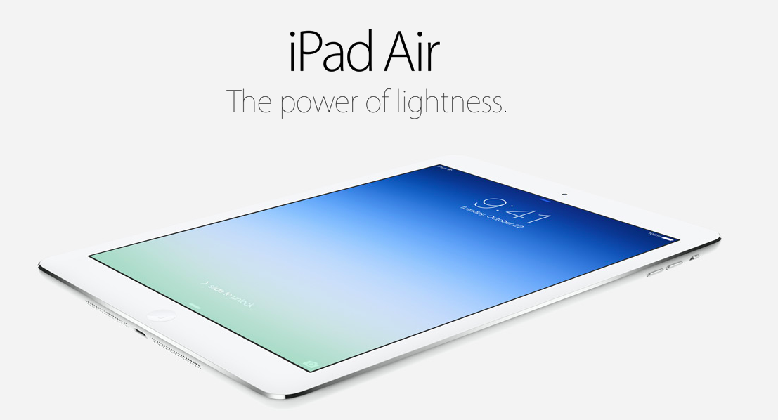 ipad air side view