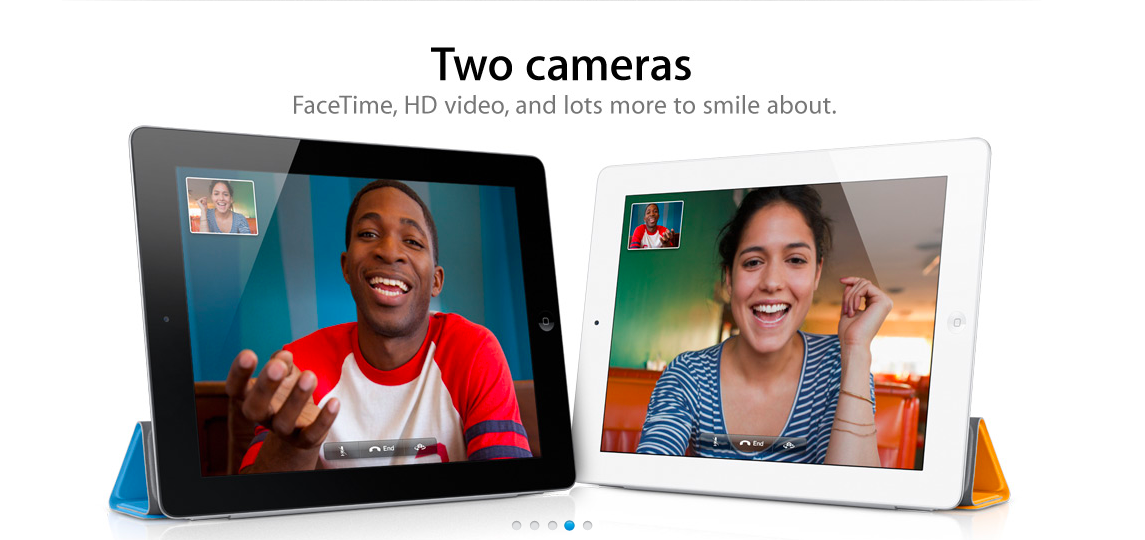 ipad facetime cameras