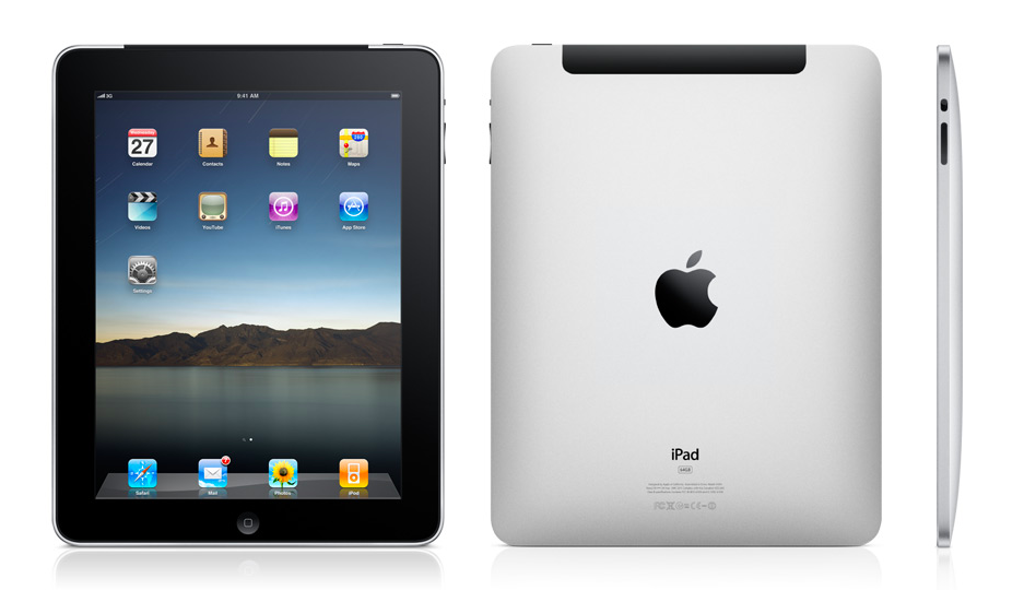 ipad front back side view