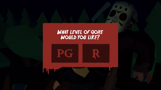 level of gore selection