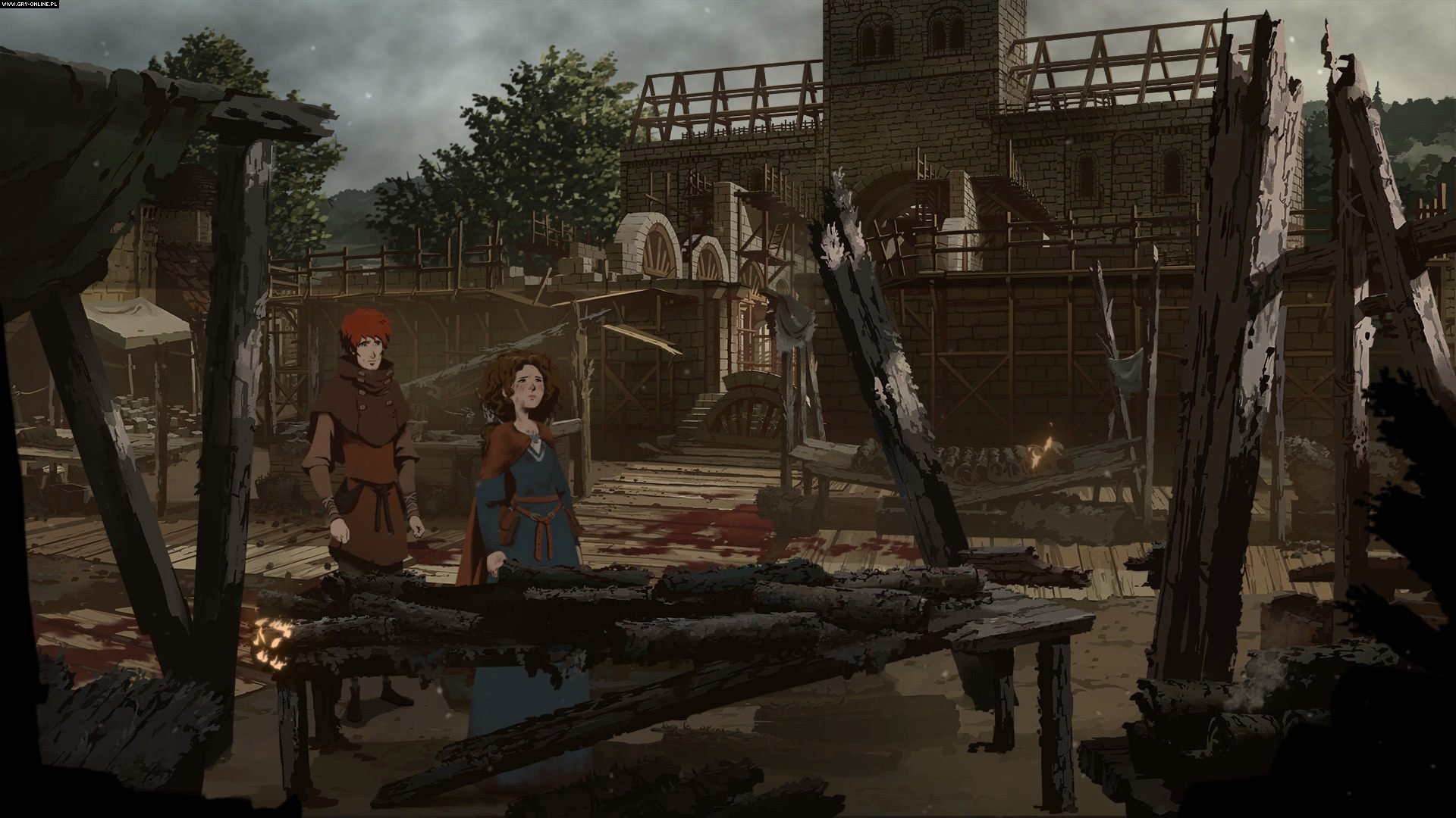 medieval construction site