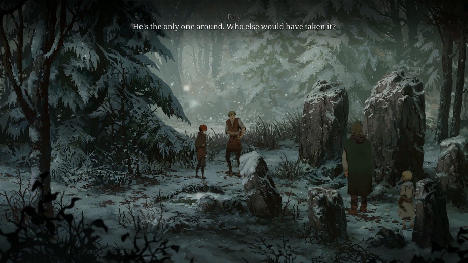 medieval forest scene