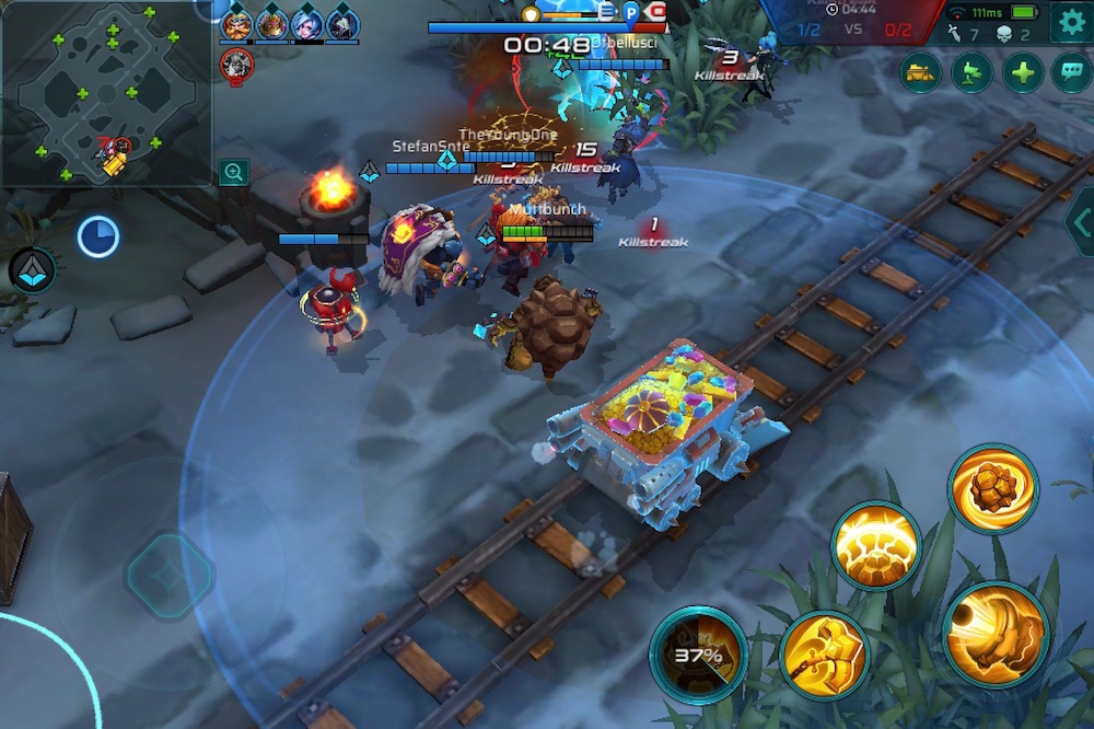 mobile game action scene