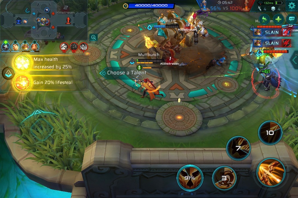 mobile game battle arena