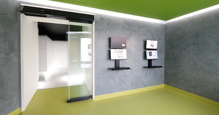 modern office entrance design