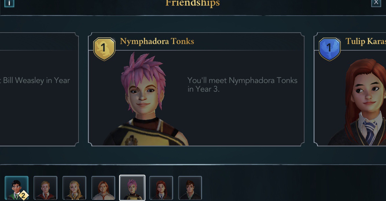nymphadora tonks friendship