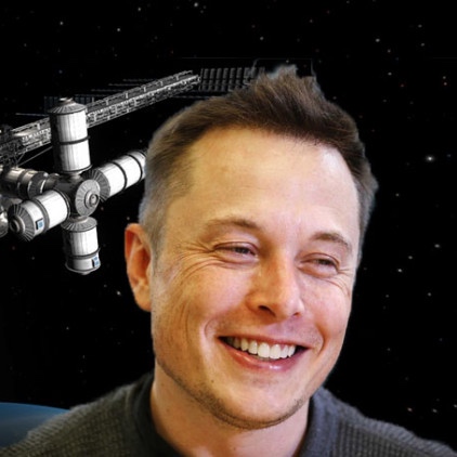 person smiling with space background Hyperloop