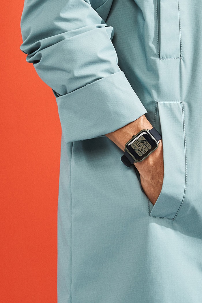 person wearing smartwatch