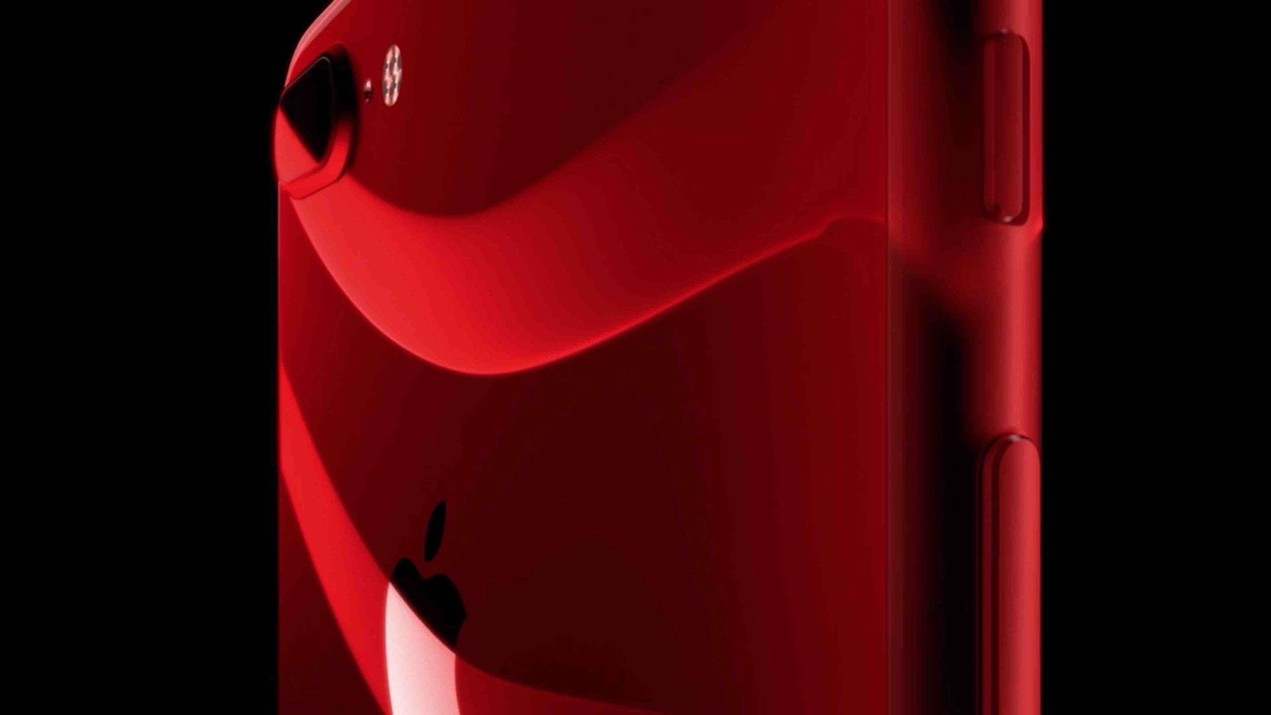 red smartphone back