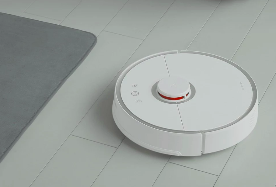robot vacuum cleaner on floor