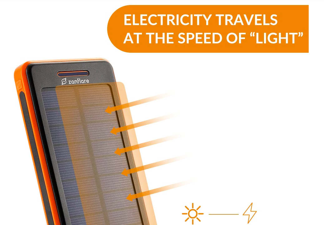 solar power bank electricity flow