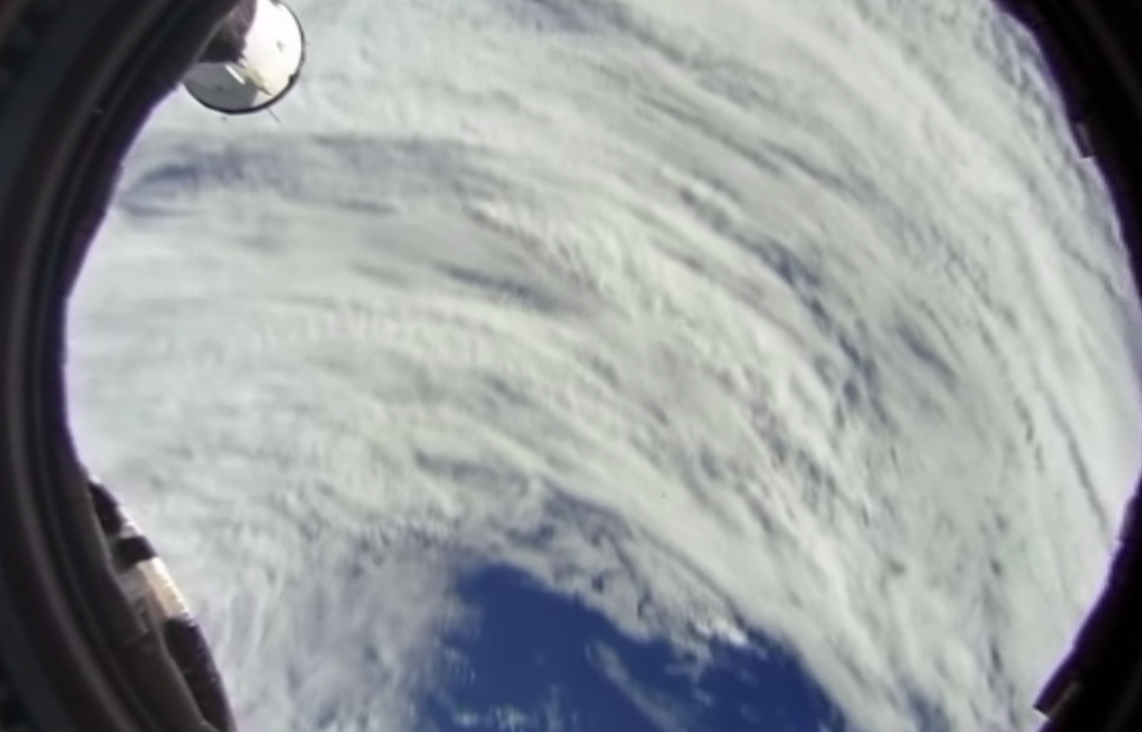 space station earth view