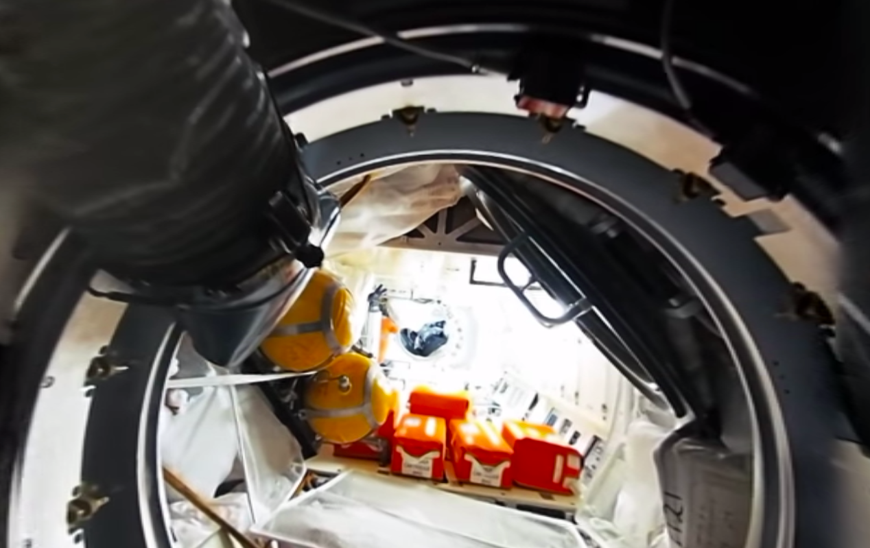 space station hatch view