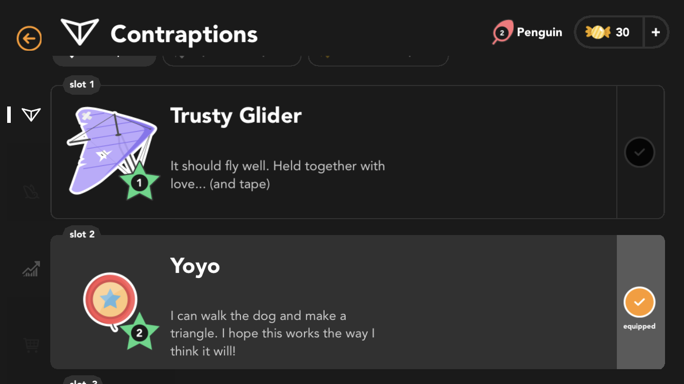 trusty glider and yoyo