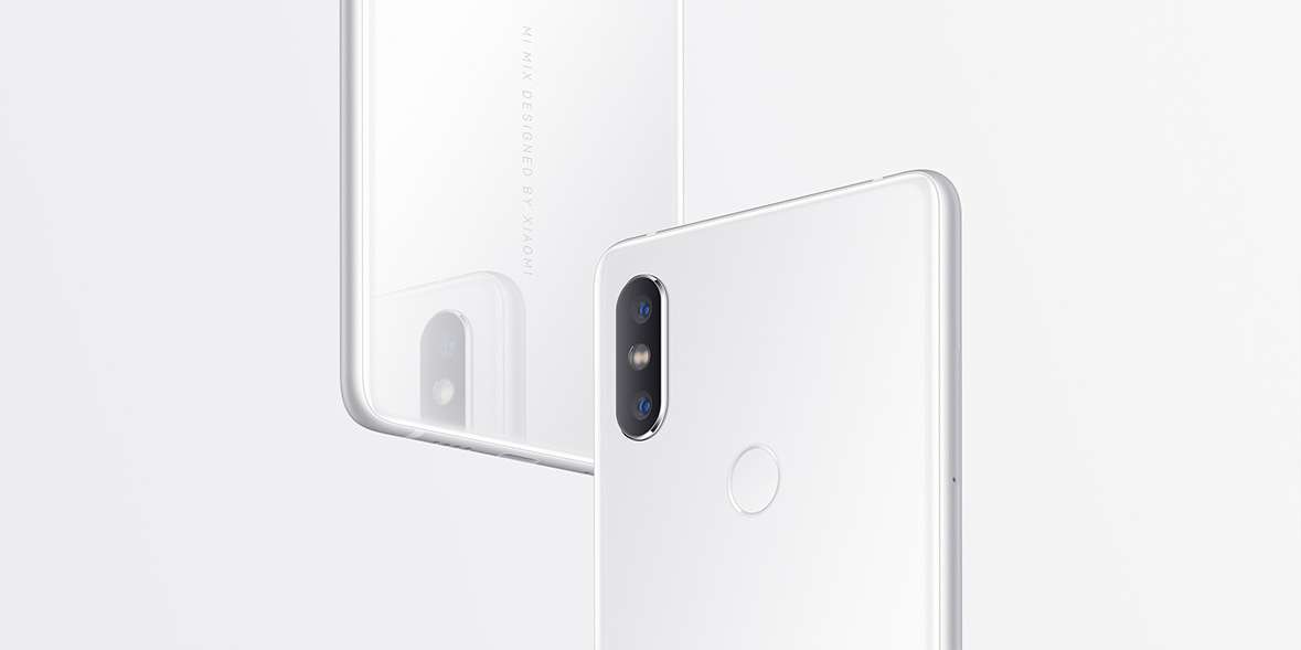 white smartphone back