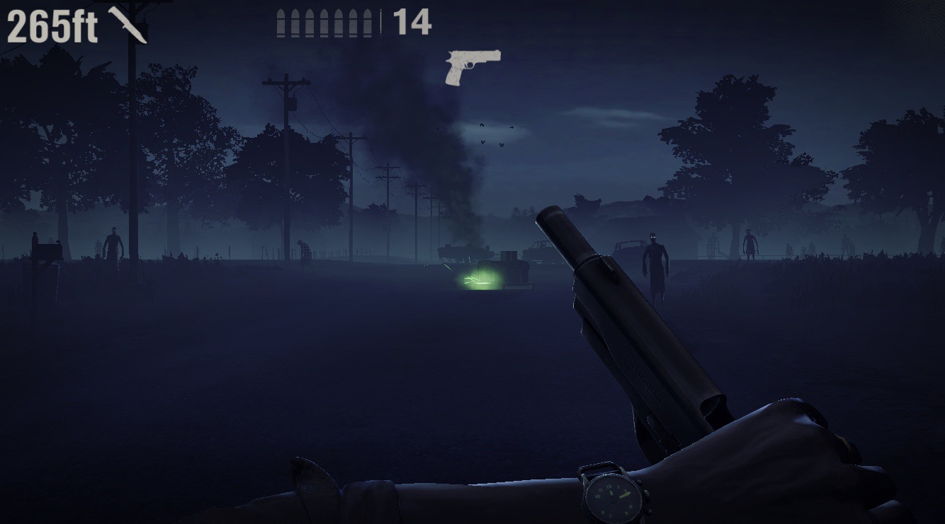 zombie shooter reloading scene