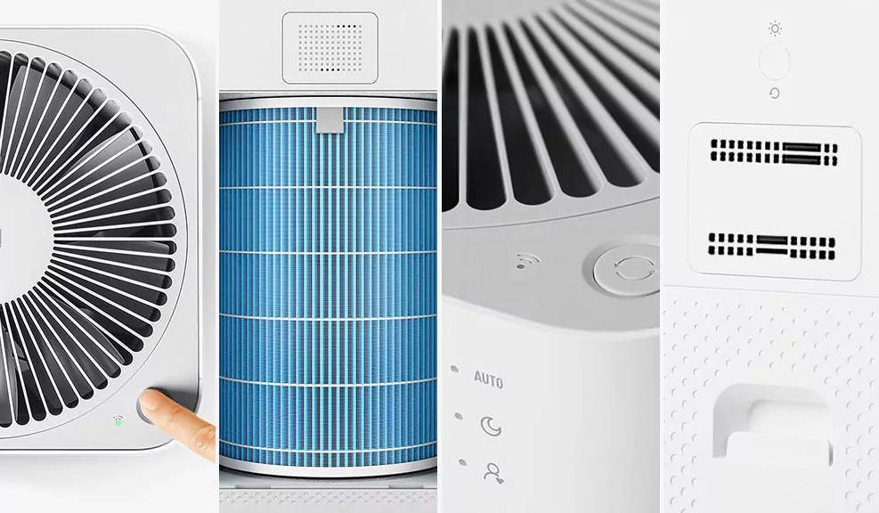 air purifier closeup design