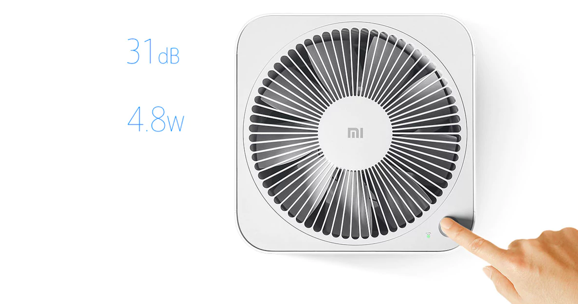 air purifier top view