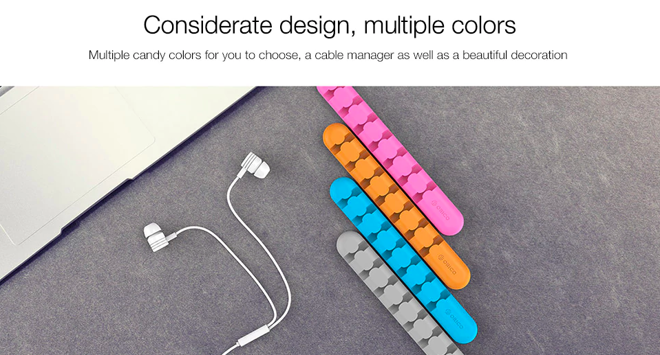 colorful cable managers