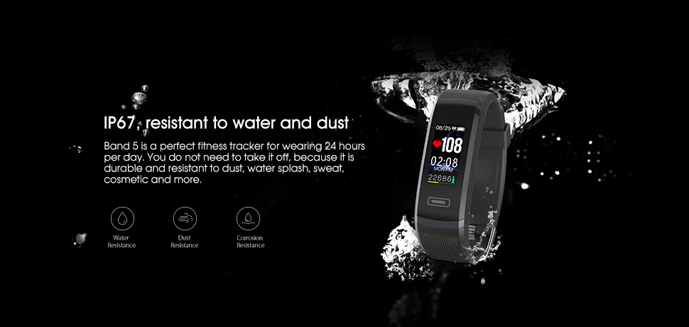 fitness tracker water resistant