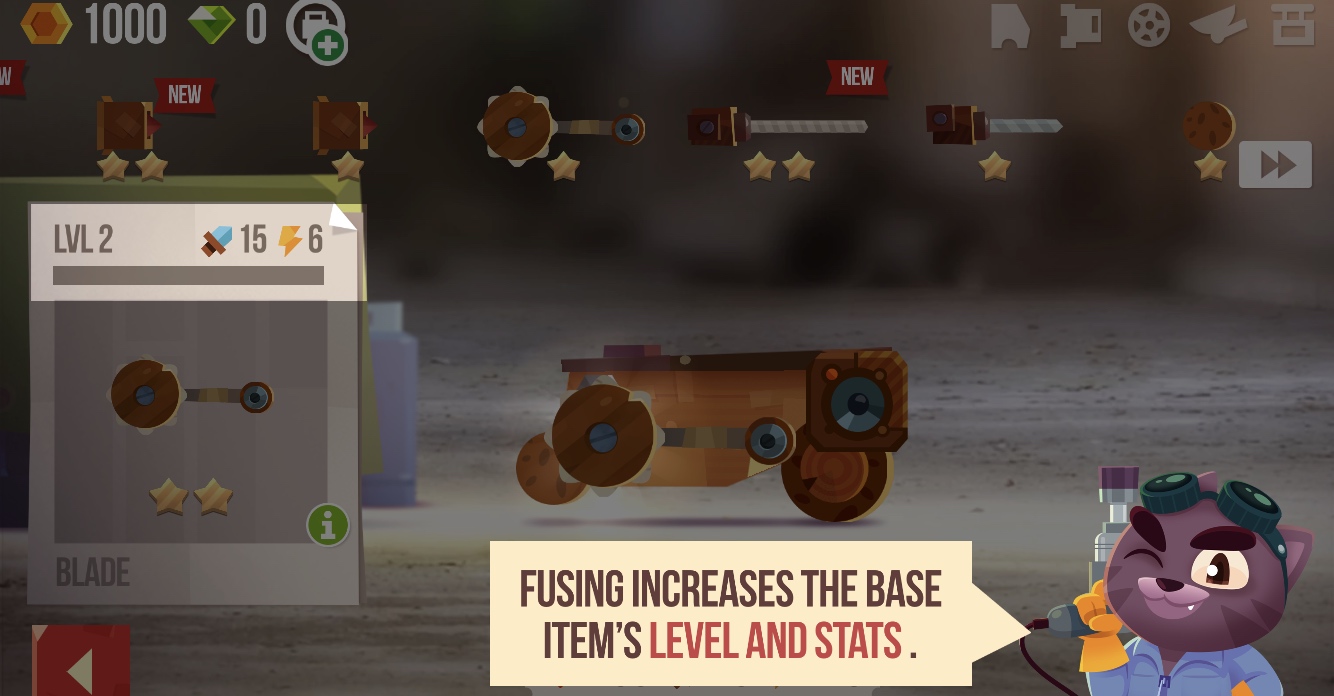 fusing items upgrade