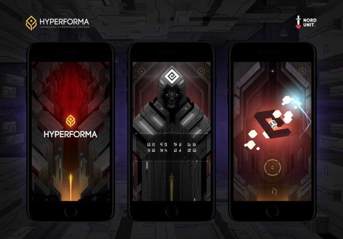 hyperforma game screens