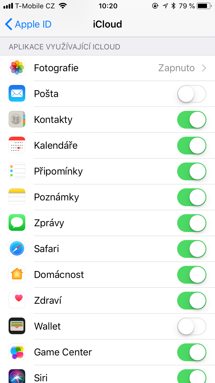 icloud settings menu