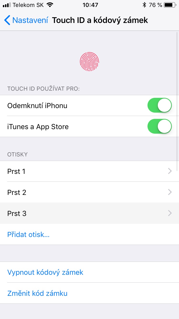 iphone touch id settings