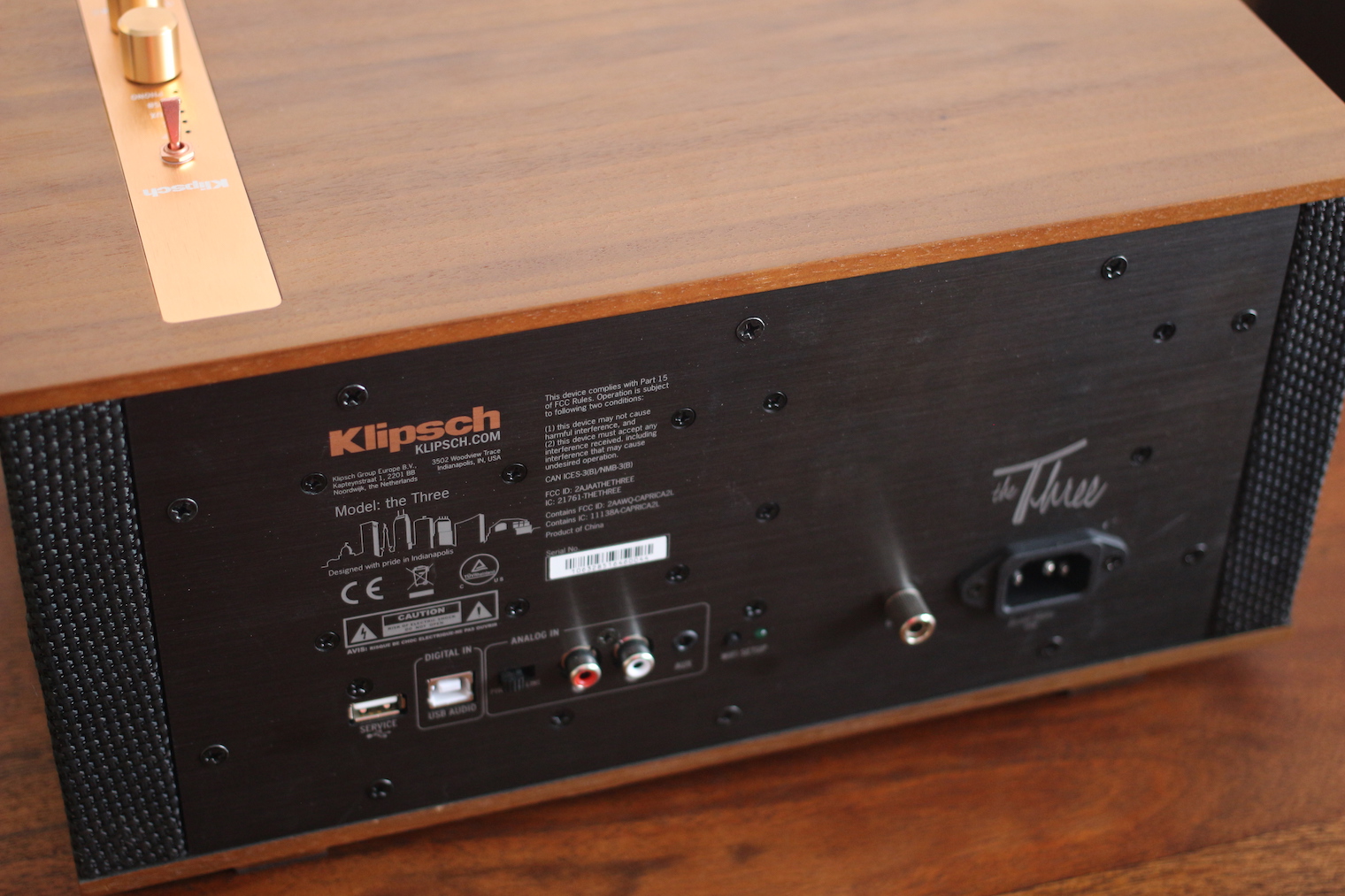 klipsch speaker back panel