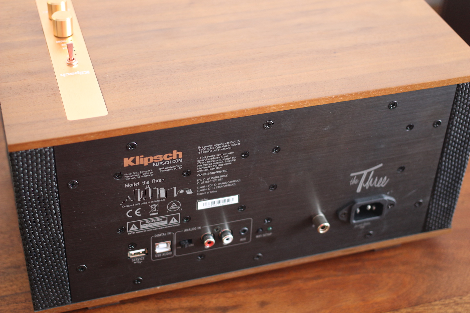 klipsch speaker back view