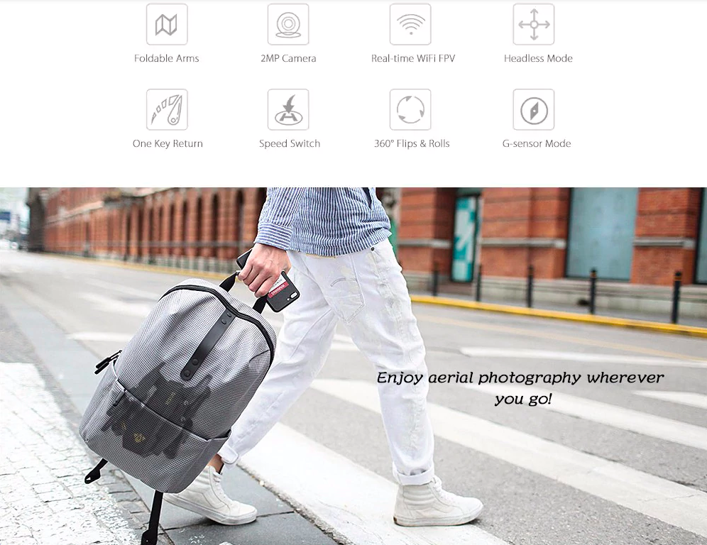 man walking with backpack