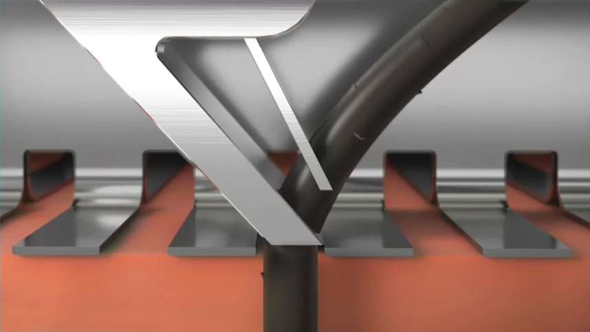 metal cutting closeup