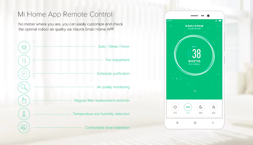 mi home app remote control