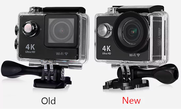 old vs new 4k action camera