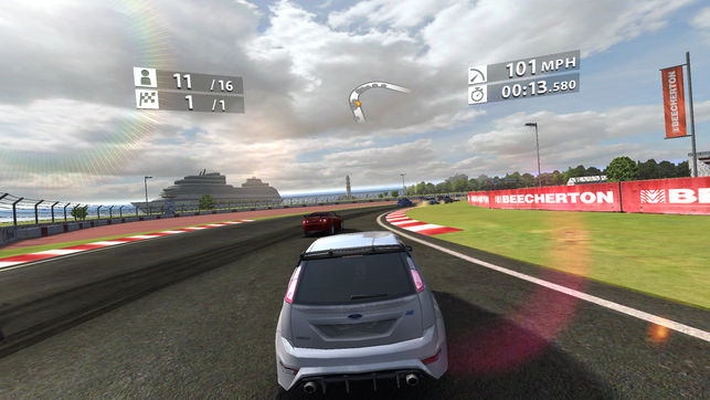 racing game speedometer view