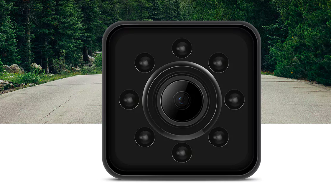 security camera on road