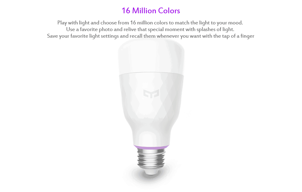 smart light bulb 16 million colors
