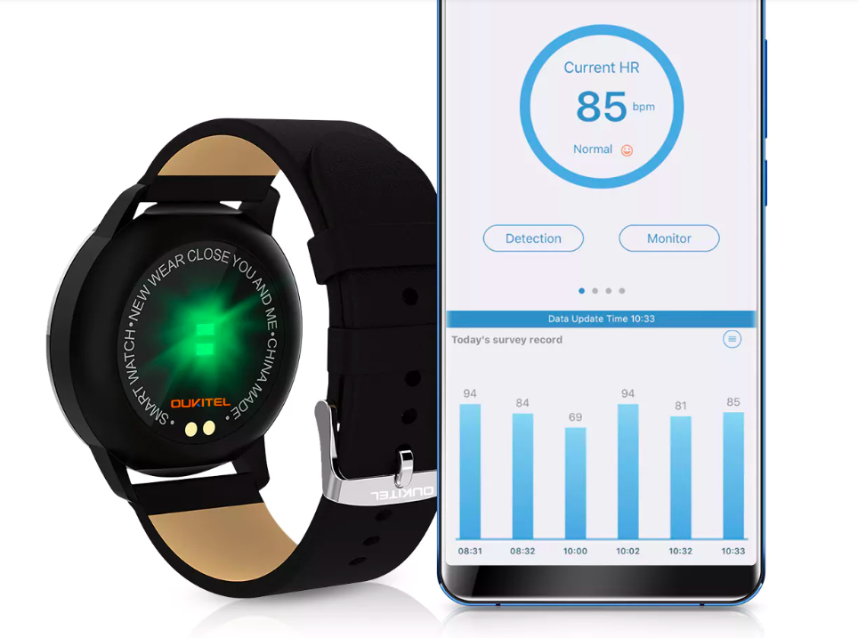 smartwatch heart rate display