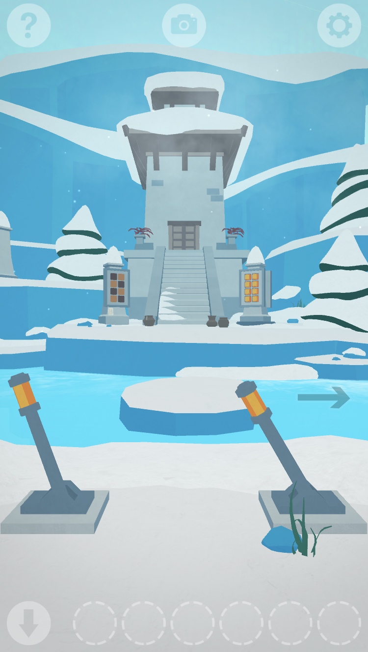 snowy landscape tower