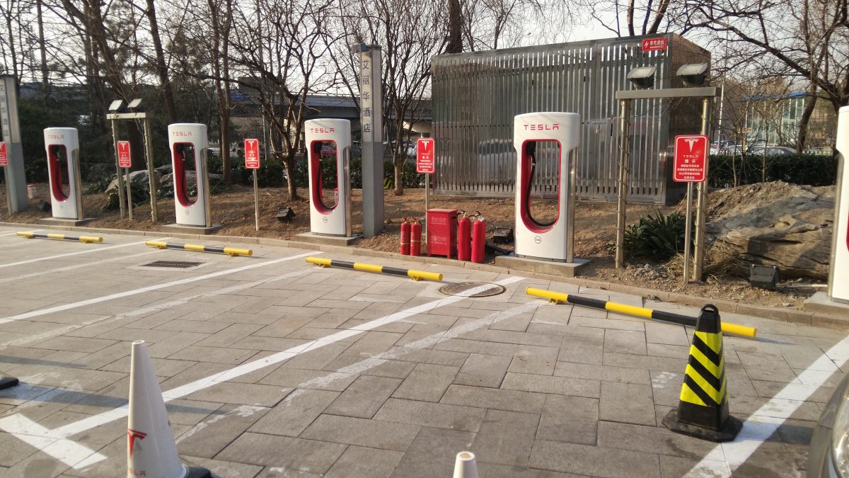 tesla charging stations