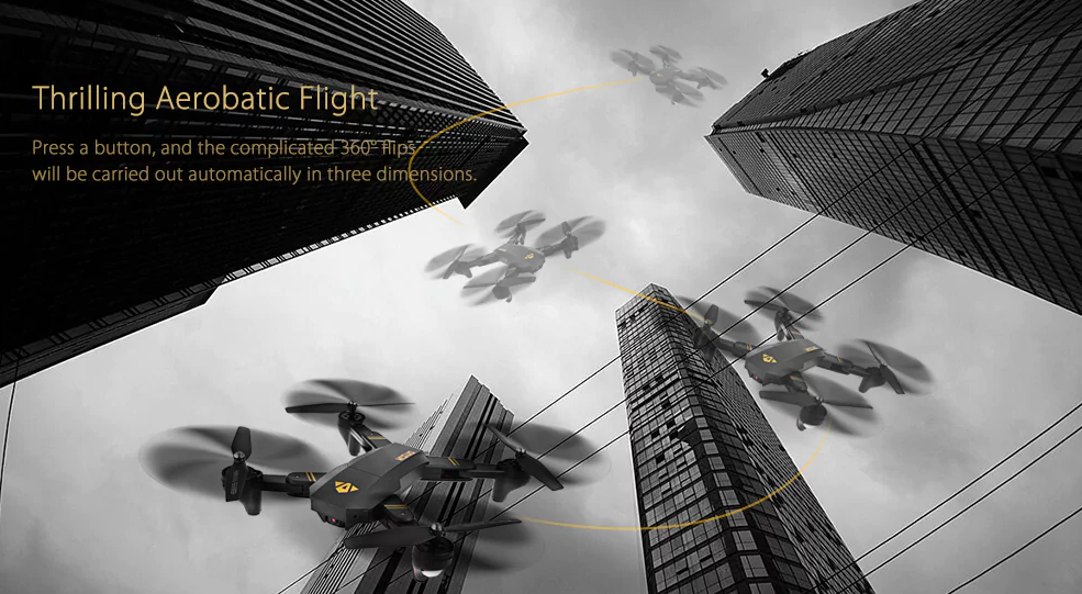 thrilling aerobatic flight