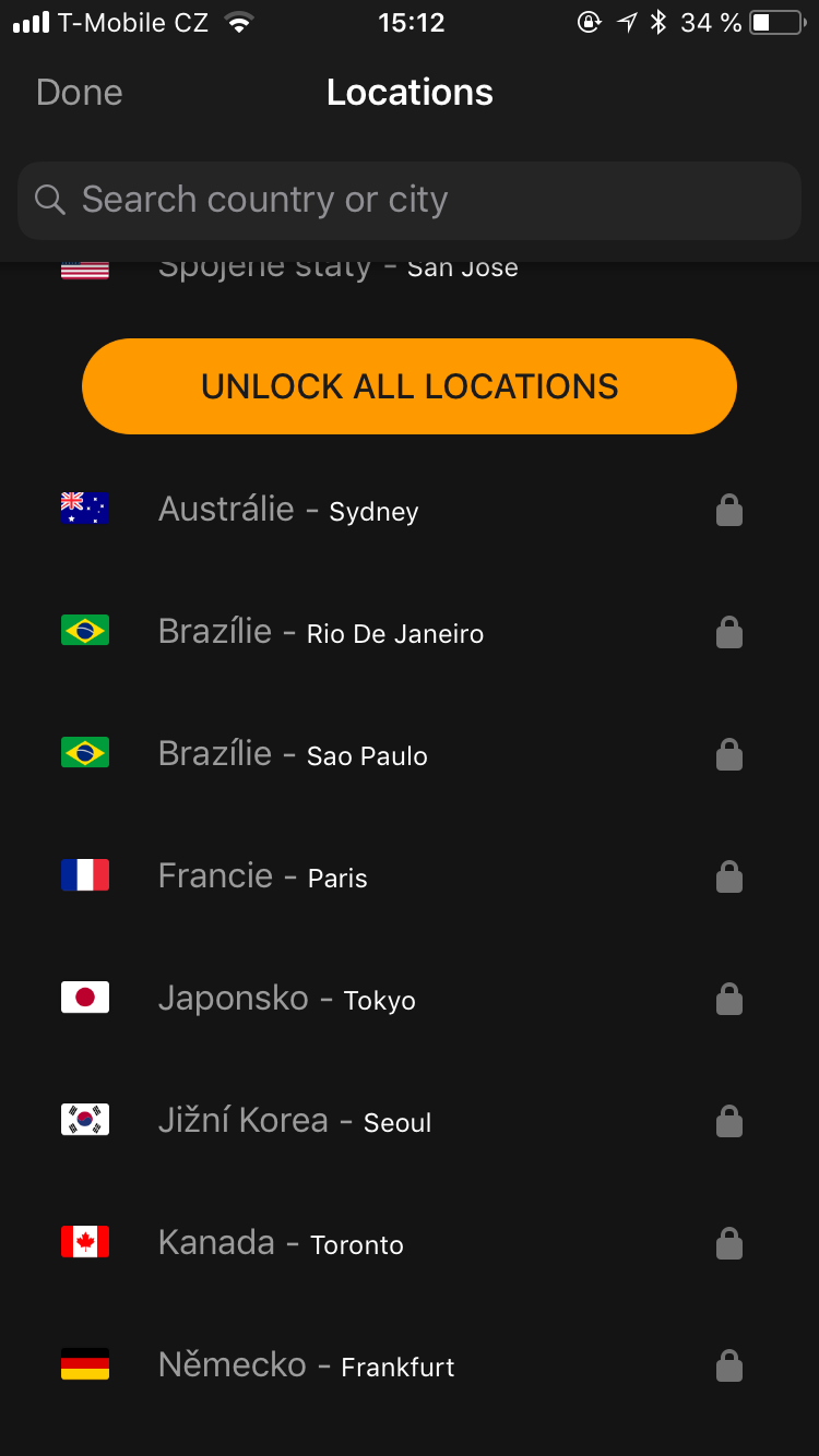 vpn location selection