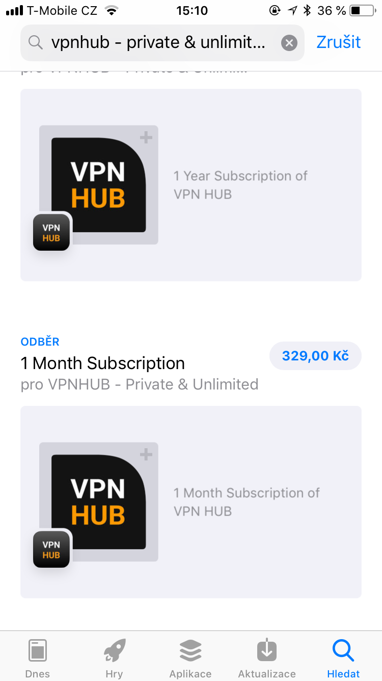 vpnhub subscription options