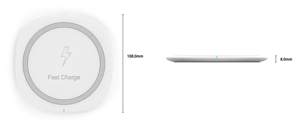 wireless charger dimensions