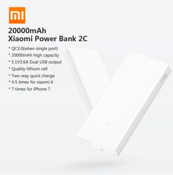 xiaomi power bank 2c specs