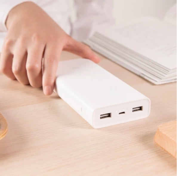 xiaomi power bank on table